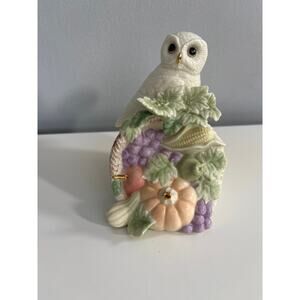 Lenox 2006 Owl's Autumn Song Musical Sculpture